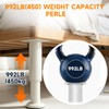 Aoyfuwell 4 Pz Piedi Regolabili Neri, 12-18 cm (altezza regolabile)