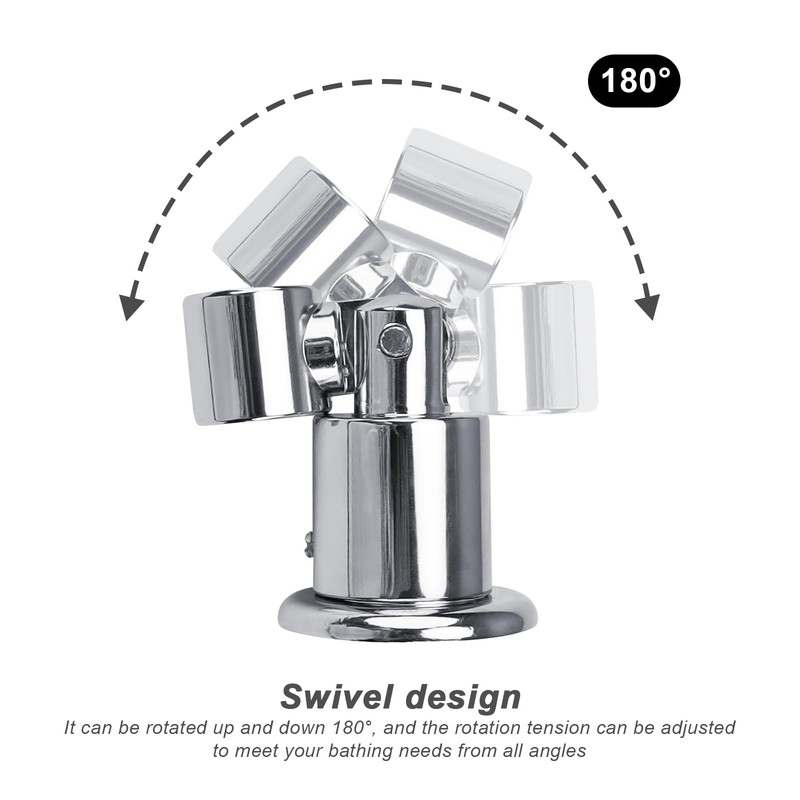 KINHARD Full Metal Shower Head Holder, Shower Head Holder, Wall