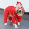 apott Dog Raincoat with Hood Funny Pet Poncho with Reflective