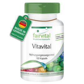 Fairvital Vitavital - 180 Capsules - High Dose - Multivitamin - Vitamins, Carotenoids and Bioflavonoids