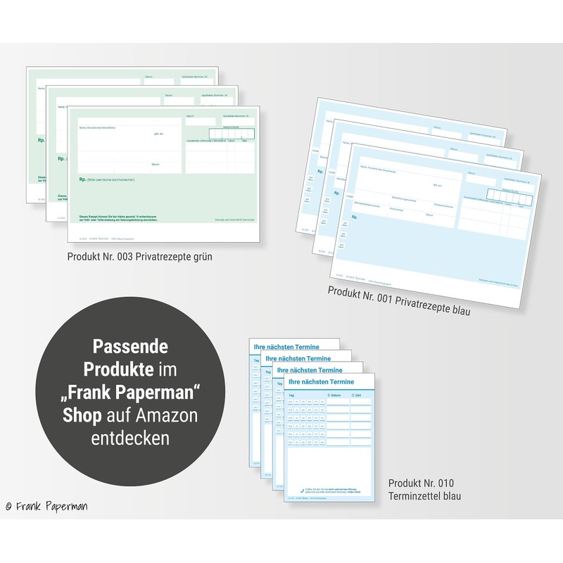 Frank Paperman® 2 x Blank Private Recipe Pad | 200