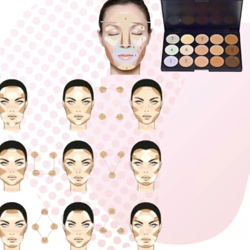 Paleta Correctores + Contorneadores + Perfiladores Ceja