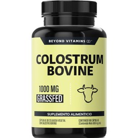 Beyond Vitamins Calostro Bovino Grass Fed 1000 mg | 180 Cápsulas de Colostrum de Calidad Certificada