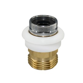 Gugaguga Dishwasher Snap Coupling Adapter, 15/16-27 Male or 55/64-27 Female x 3/4 Male Hose, Brass (10521)