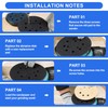 125mm Replacement Sander Backing Pad - Sander Pad for Makita
