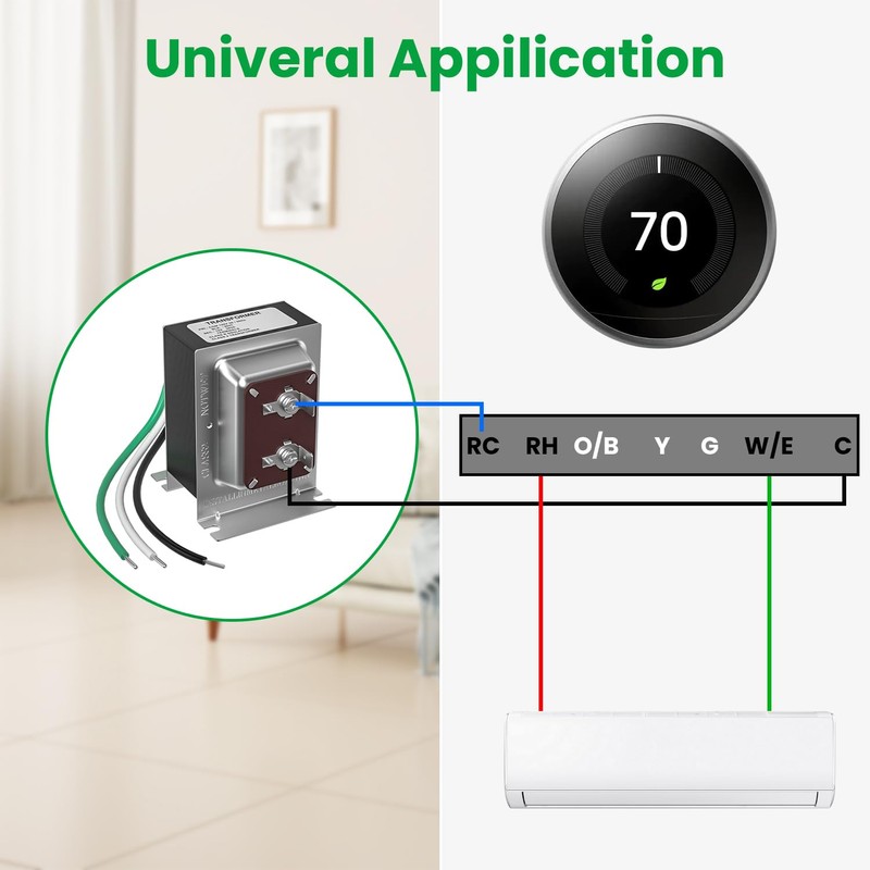 Doorbell Transformer 16V 30VA Compatible with Ring Wired Video Doorbell,