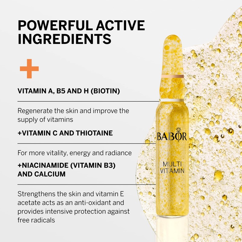 BABOR Multi Vitamin, Serum Ampoules for the Face, with Vitamin