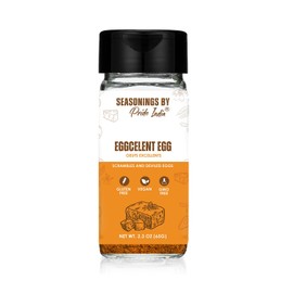 PACK of 6 - Vegan Egg Seasoning 2.3 oz (65 gm) w/Convenient Dual Sifter Cap Savory Spicy Tangy Aromatic Flavour | For Tofu Scramble Quinches |Non Bio-Engineered Vegan Gluten Free by Pride of India