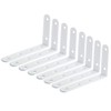 Mooche 8PCS Shelf Bracket Wall Mount Corner Brace Wall Support