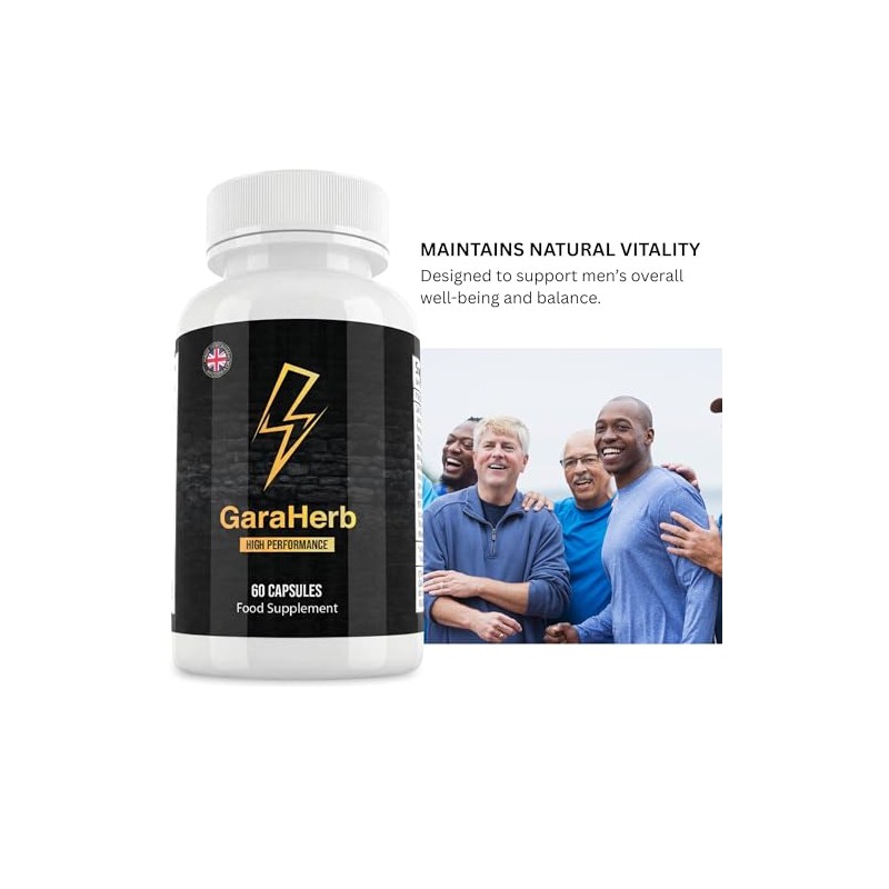 GaraHerb High Performance 60 Capsules | Natural Ingredients | Food