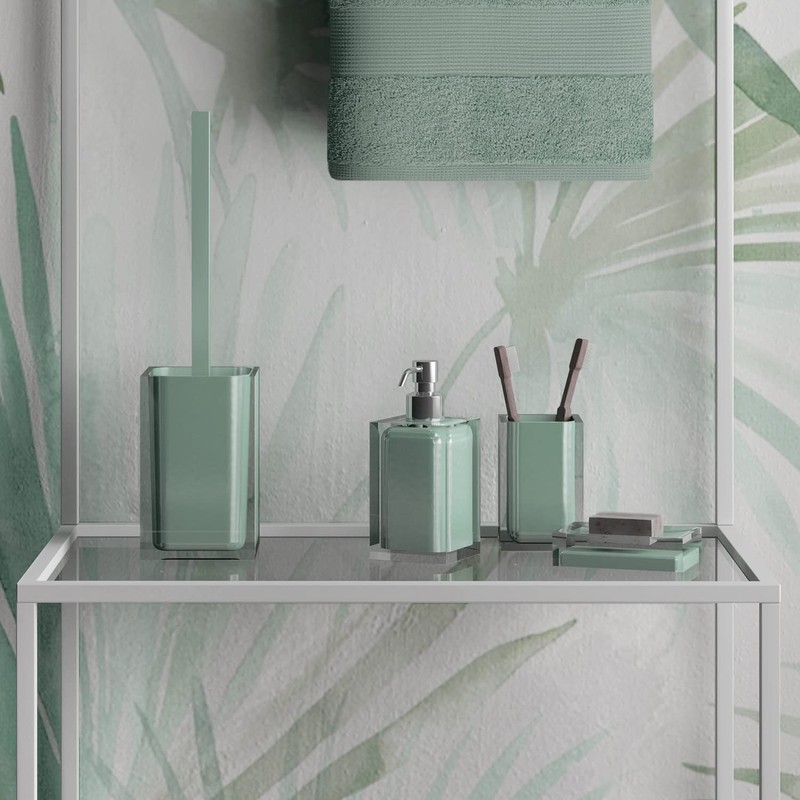 Gedy Rainbow Brush Holder Mint Green