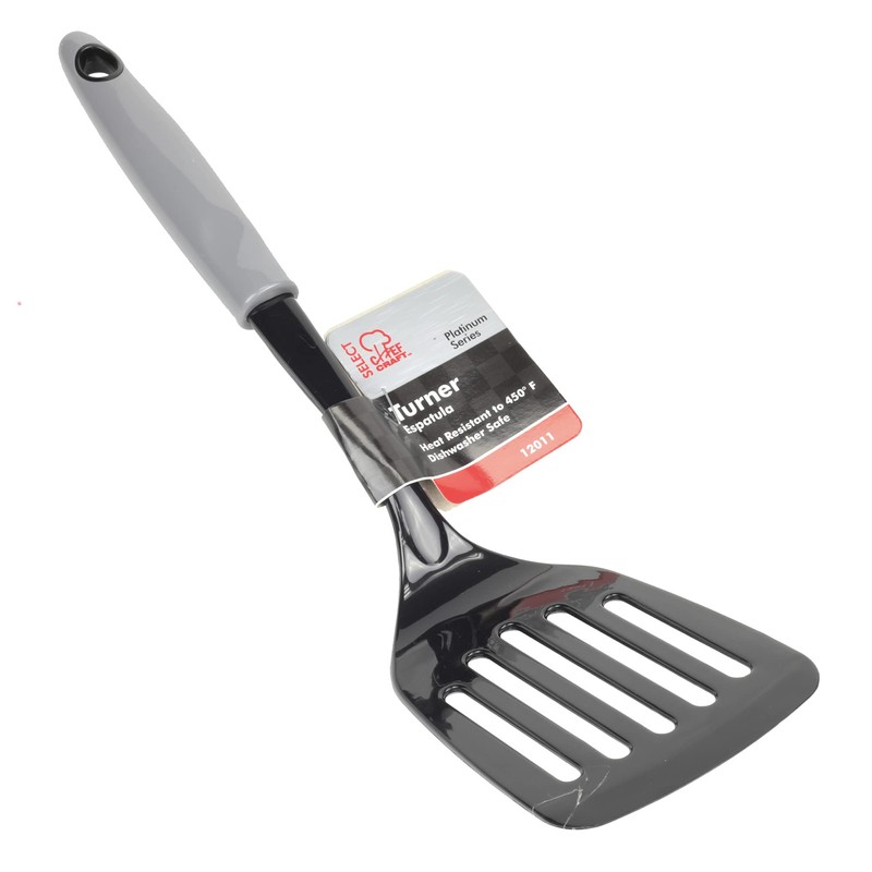 Chef Craft Select Nylon Turner/Spatula, 12.5 inch, Grey