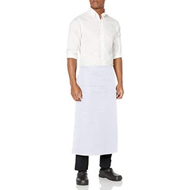 Uncommon Threads Unisex Bistro Apron One Pocket, White, One Size