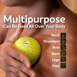 Fizyo Massage Ball 8 cm - Fascia Ball for Trigger Point Massage & Muscle Relaxation, Ideal for Back, Neck, Feet, Compact & Effective, Perfect for Physiotherapy, Pilates, Fitness, Regeneration