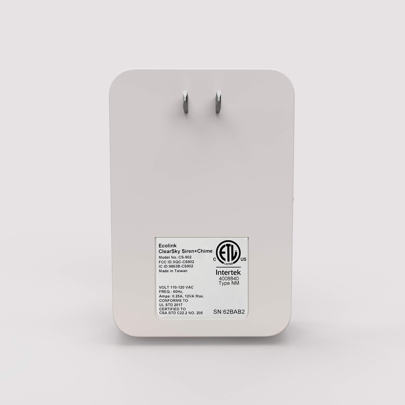 Ecolink ClearSky Chime + Siren- Apple HomeKit Compatible Using ClearSky