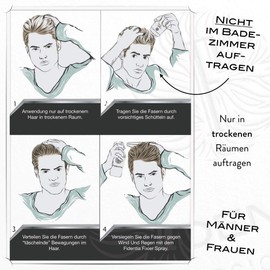 Fidentia Premium Pouring Hair, Stray Hair – Professional Line Hair Thickening in Light, Fine Hair 10g