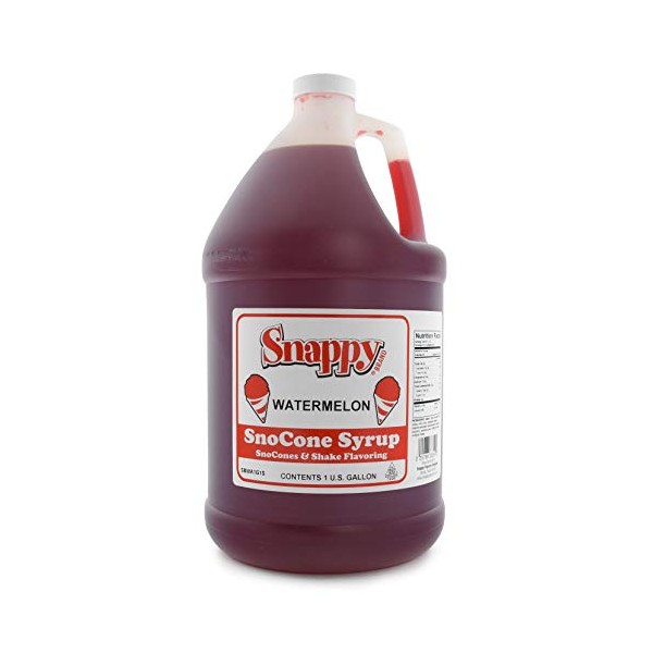 Snappy Popcorn Snappy Snow Conce Syrup 1 Gallon, Watermelon, 11 Pound