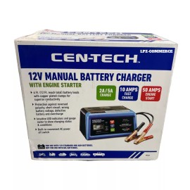 cen-tech BRAND NEW CEN-TECH  2/10/50A 12V Manual Charger With Engine Start