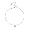 InitiaL Anklet for Women 925 Sterling Silver Adjustable Foot Ankle