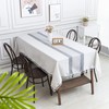 SUNBEAUTY Grey Table Cloths Rectangular Cotton Linen Table Cloth Wipeable
