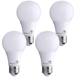 Bioluz LED 100W Dimmable LED Light Bulbs, Soft White 3000K, A19 LED Light Bulb 1500 Lumen - 4 Pack