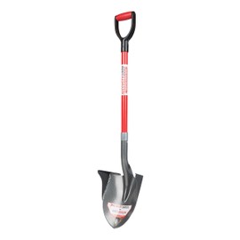 ROOT ASSASSIN One Shot Garden Shovel (43" D-Handle) - Holds More Than The Average Shovel, Back Wings Keep Dirt from Spilling Off The Back, Best for Yard Work, Gardening, Digging, Treasure Hunting