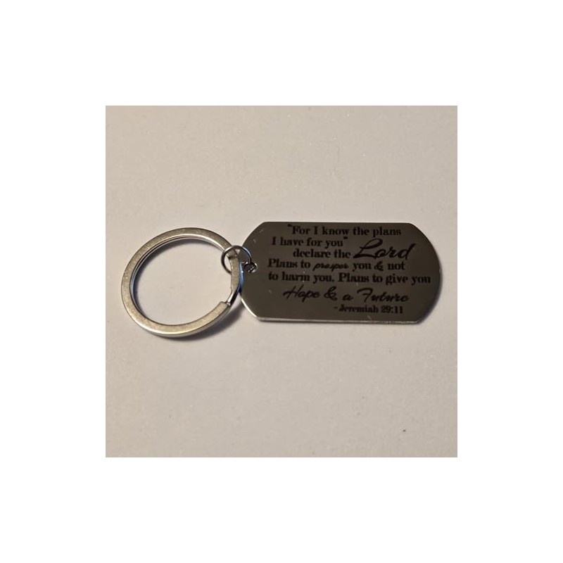 3 Nails 1 Cross Christian Keychain Jeremiah 29:11 Christmas Gift
