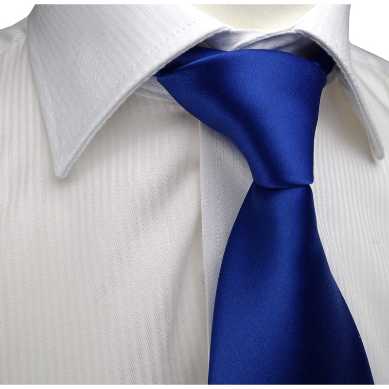 TigerTie Designer Security Safety Tie Plain Pre-tied with Elastic Band,