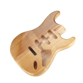 RuiJOTWAT Unfinished ST Guitar Body in Solid Paulownia Wood Painted SSS Pickups