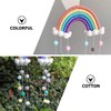 ORFOFE Hanging Rainbow Cloud Raindrops Decor for Bedroom Wall Pendant