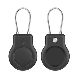 Air Tag Case 2 Pack Waterproof Empty Front Sensitive Holder PC Airtag Case Portable Anti-Scratch Shockproof Air Tag Keychain Car Crab Suitcase Camping Backpack