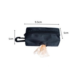 2 Pack Dog Poop Bag Holder, Zipper Poop Bag,Pet Waste Bag Dispenser Zippered Pouch, Portable Dog Poop Bag Holder Leash Attachment for Dogs for Traveling