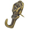 The Hillman Group 122292 Rose Push Pin Hanger, Antique Brass