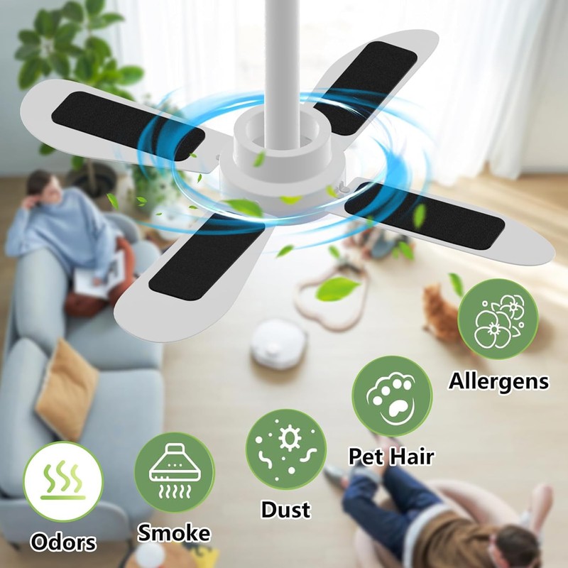 inYYTer 20 Pack Ceiling Fan Filters for Blades, Strong Activated