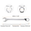 sourcing map Combination Wrench Offset 27mm 75-Degree 12-Point Box End