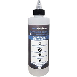 Food Grade Mineral Oil for Butcher Blocks, Cutting Boards, and Countertops - 8 Oz - Made in The USA
