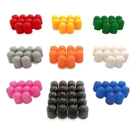100p Tapon Plastic 9 Colores P/valvula Llanta Auto Moto Bici