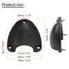 4 Pcs Marine Wire Cable Vent Cover,Nylon Clamshell Hose Vent