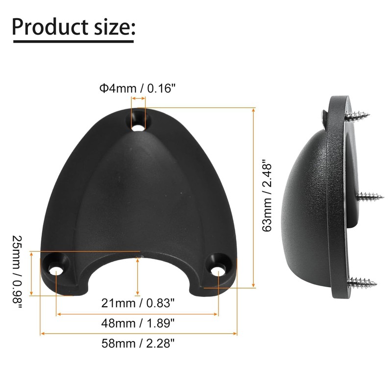 4 Pcs Marine Wire Cable Vent Cover,Nylon Clamshell Hose Vent