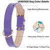 Leather Dog Collar Adjustable Soft Leather Padded Collar Heavy Duty