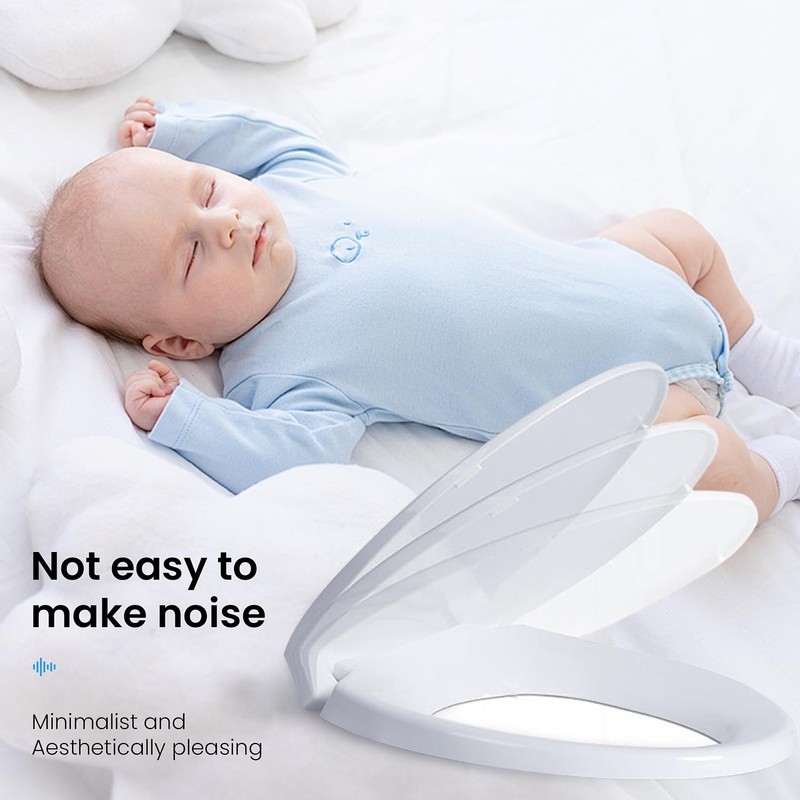 Soft Close Toilet Seat - Elongated for Toto SS114#01 Cotton