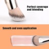 TEOYALL Flat Angled Foundation Brush, Large Dense Synthetic Bristles Kabuki