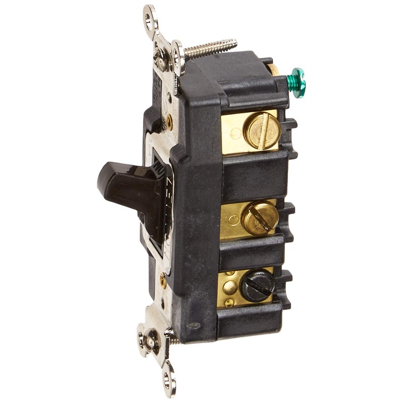 Leviton 30 Amp, 120 Volt, Toggle Double-Pole AC Quiet Switch,