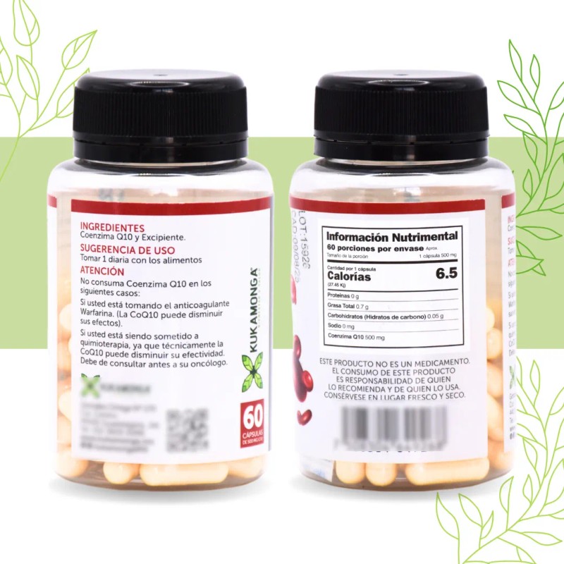 Omega 3 de Salmn Coenzima Q10 60 Cps Energa y