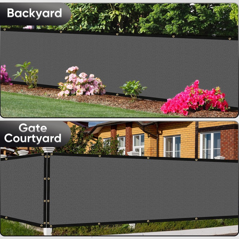 Cisvio 8'X 50' Privacy Screen Fence 90% Blockage Heavy Duty