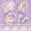 Princess Birthday Party Supplies Plates and Napkins Set for Girl,