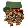 Maqueta De Madera Familia Granja Juego Didáctico Montessori