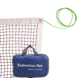 SIVENKE Badminton Net Upgraded Badminton Net with Wire Rope Foldable Nylon Net 610 x 76 cm Ideal Portable Sports Net for Children, Indoor, School, Beach, Pool