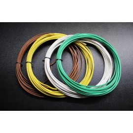 Audiopipe 12 GAUGE 4 WAY TRAILER WIRE KIT 50 FT EA LIGHT BRAKE POWER GROUND BATTERY AWG