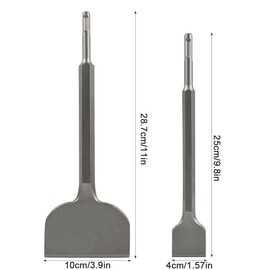 2PCS Scalpelli SDS Plus Scalpello per Rimozione Colla Piastrelle Scalpello SDS Max Manico Rotondo Scalpelli Pneumatico per Rimuovere Piastrelle per Pavimenti,Cemento,Ceramica, Muratura